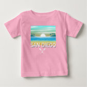San Diego Design - T-shirt Baby Fine Jersey (Devant)