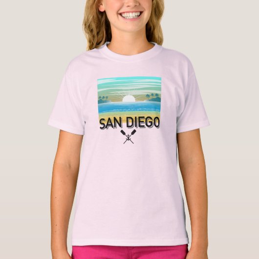 San Diego Design - T-shirt de base pour filles (Devant)