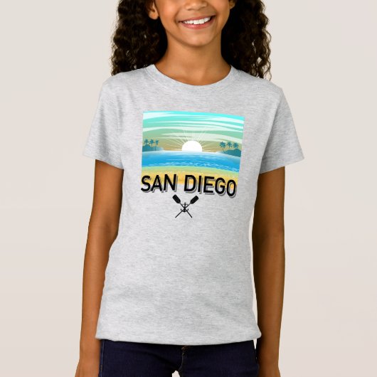 San Diego Design - T-shirt Girls Jersey (Devant)