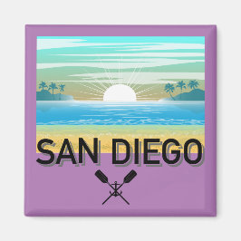 San Diego Design - Vierkante magneet