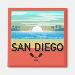 San Diego Design - Vierkante magneet