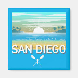 San Diego Design - Vierkante magneet