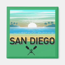 San Diego Design - Vierkante magneet