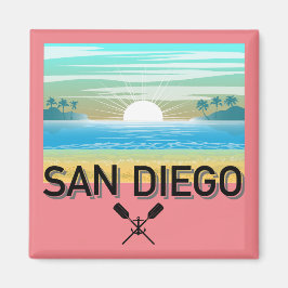 San Diego Design - Vierkante magneet