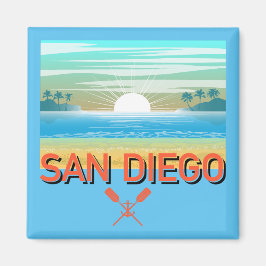 San Diego Design - Vierkante magneet