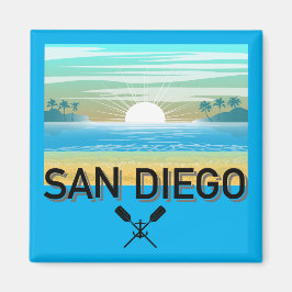 San Diego Design - Vierkante magneet