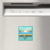 San Diego Design - Vierkante magneet (Insitu (Vaatwasser))