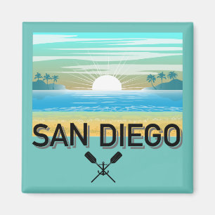 San Diego Design - Vierkante magneet