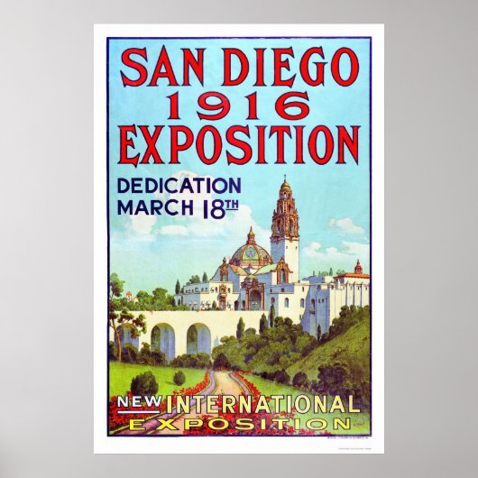 San Diego Exposition 1916 Poster (Voorkant)