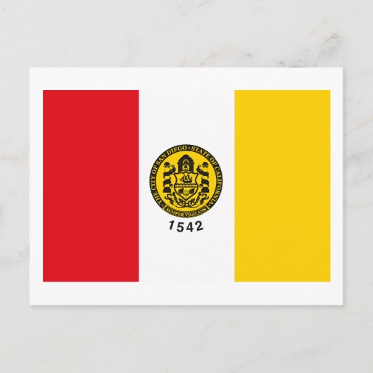 San Diego Flag Briefkaart (Voorkant)