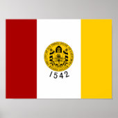 San Diego Flag Poster (Voorkant)