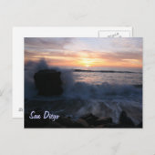 San Diego golft op zonsondergang Briefkaart (Voorkant / Achterkant)