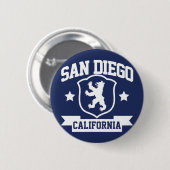 San Diego Heraldry Ronde Button 5,7 Cm (Voorkant /achterkant)