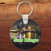 San Diego in Night Sleutelhanger (Voorkant)