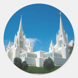 San Diego LDS Temple Ronde Sticker