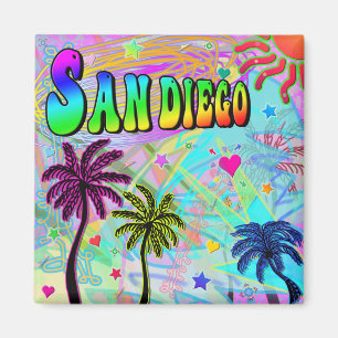 San Diego Levendige Romance Magnet Magneet