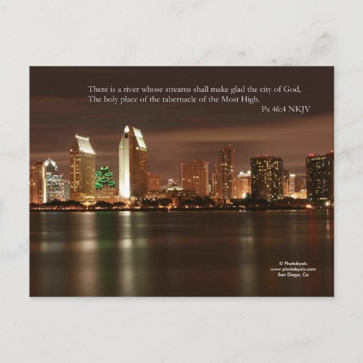 San Diego Lights Briefkaart (Voorkant)