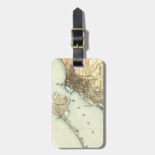 San Diego Map Bagagelabel
