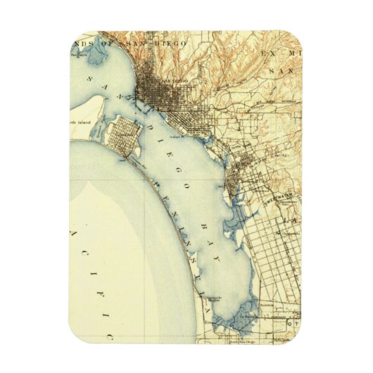 San Diego  Map Magneet (Verticaal)