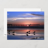 San Diego Pier op Sunset Briefkaart (Voorkant / Achterkant)