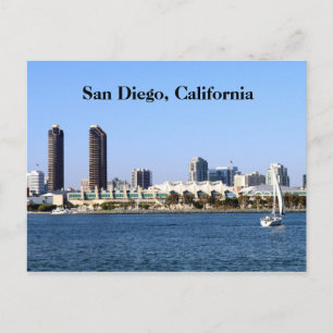 San Diego Post Card Bay-Uitzicht Briefkaart