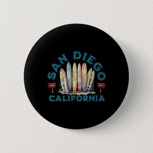 San Diego  Ronde Button 5,7 Cm (Voorkant)