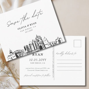 San Diego Save the Date Briefkaart Wedding