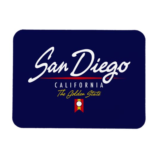 San Diego Script Magneet (Horizontaal)
