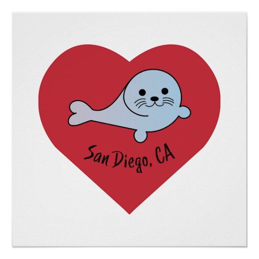 San Diego Seal Perfect Poster (Voorkant)