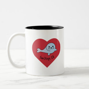 San Diego Seal Tweekleurige Koffiemok