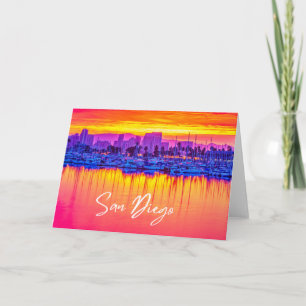 San Diego Skyline Blank Kaart