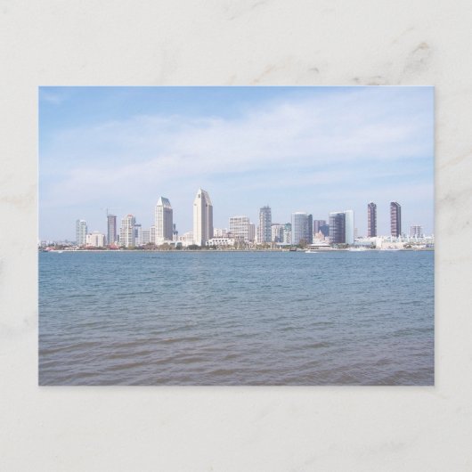 San Diego Skyline Briefkaart (Voorkant)