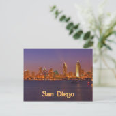 San Diego Skyline Briefkaart (Staand voorkant)