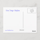 San Diego Skyline Briefkaart (Achterkant)