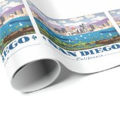 San Diego Skyline Cadeaupapier (Rol Hoek)