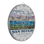 San Diego Skyline Dartbord (Voorkant Links)