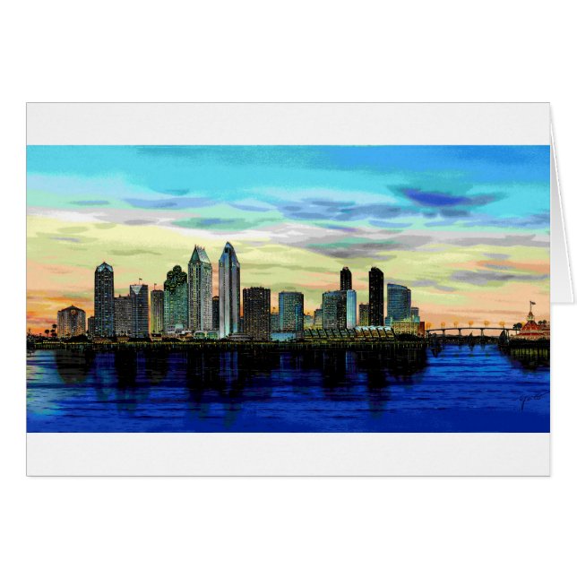 SAN DIEGO SKYLINE DUSK (Devant horizontal)