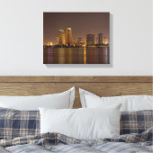 San Diego Skyline Dusk Canvas Afdruk (Insitu (Slaapkamer))