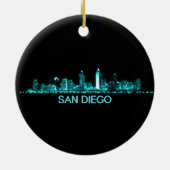 San Diego Skyline Keramisch Ornament (Achterkant)