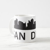 San Diego Skyline Koffiemok (Voorkant links)