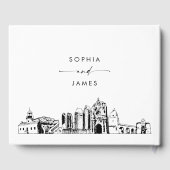 San Diego Skyline Mariage livre d'hôtes (Verso)