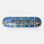 San Diego Skyline monogram Skateboard (Horizontaal)
