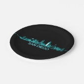 San Diego Skyline Papieren Bordje (Gekanteld)