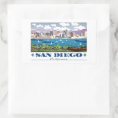 San Diego Skyline Rechthoekige Sticker (Tas)