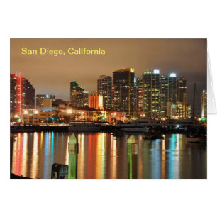 San Diego skyline reflecties