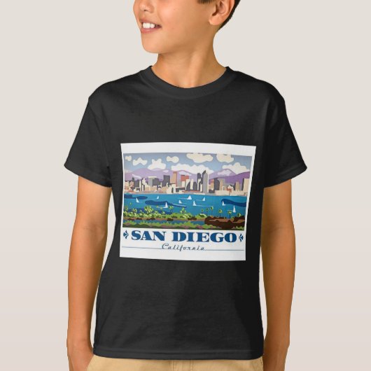 San Diego Skyline T-shirt (Voorkant)