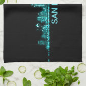 San Diego Skyline Theedoek (Gevouwen)