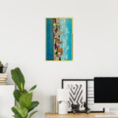 San Diego Skyline uit de BaySan Diego, CA Poster (Thuiskantoor)