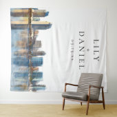 San Diego Skyline Wedding Photo Backdrop Wandkleed (In Situ (horizontaal))