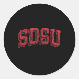 San Diego State Aztecs Arch Block Ronde Sticker